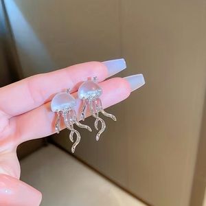 SUPER CUTE Silver Plated Jellyfish Earrings NEW